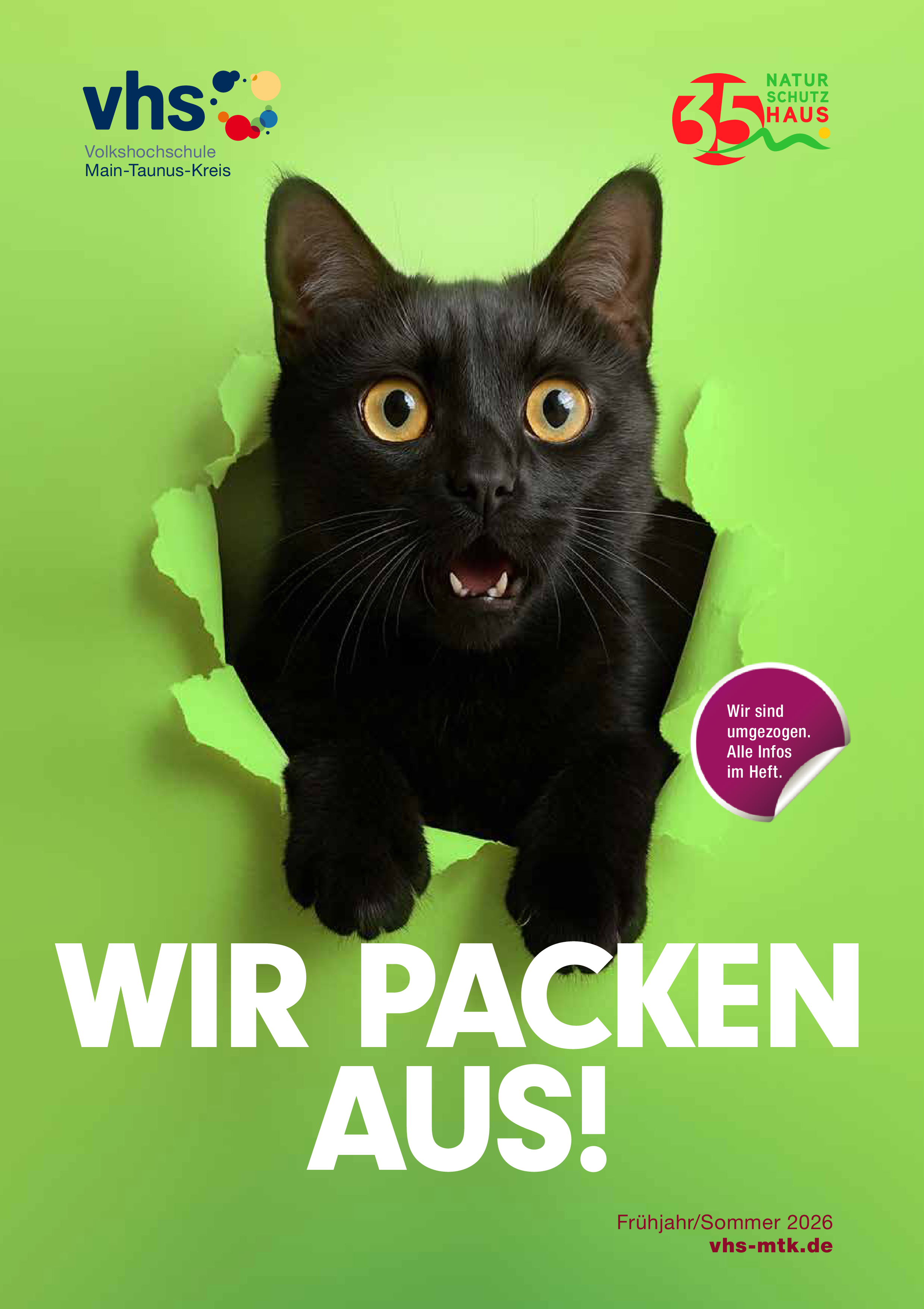 Öffnet die Seite 'Das neue Programmheft der vhs ist da!'